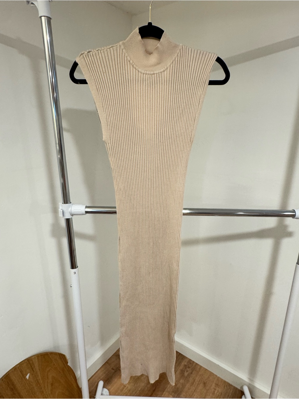 Perfect Cream Sweater Tank Dress